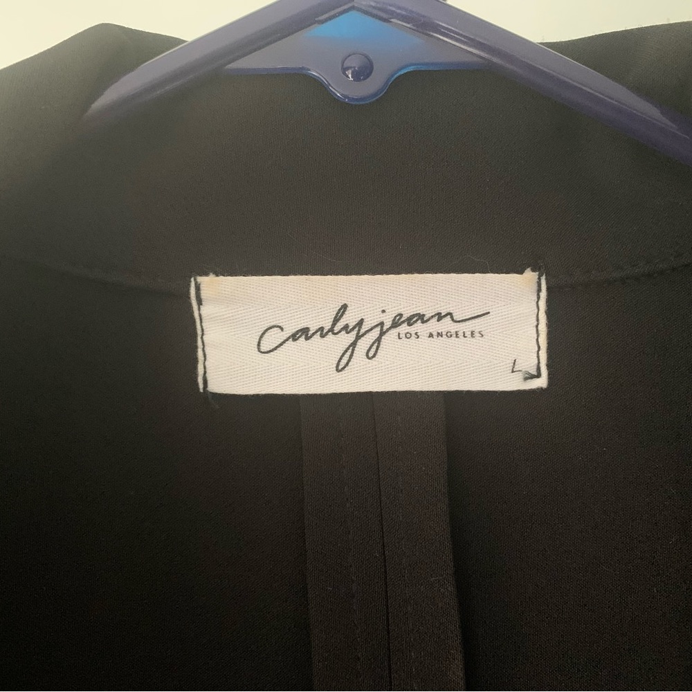 Carly Jean Los Angeles oversized black blazer